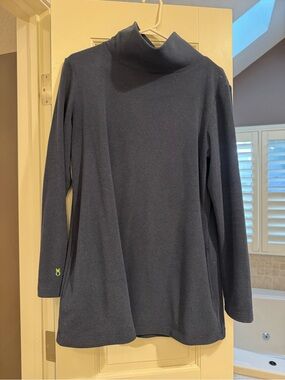 Dudley Stephens Dark Navy Funnel Neck Pullover